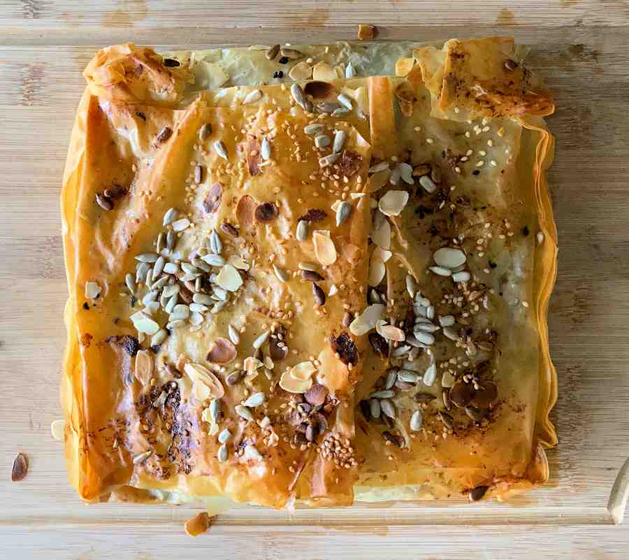 Greek Lamb And Spinach Filo Pie Recipe Cuisine Fiend